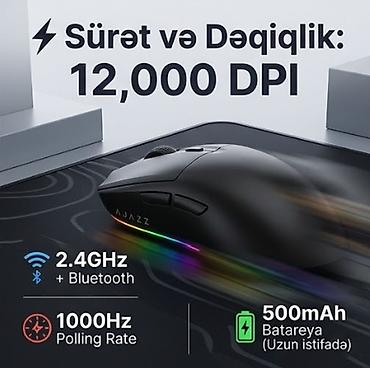 logitech mouse: 🎮 Oyun üçün ideal, ultra yüngül və sürətli simsiz mouse! 🔧 — 3