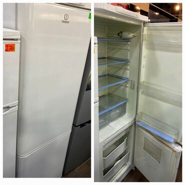 Чехлы: Б/у 2 двери Indesit Холодильник Продажа, цвет - Белый