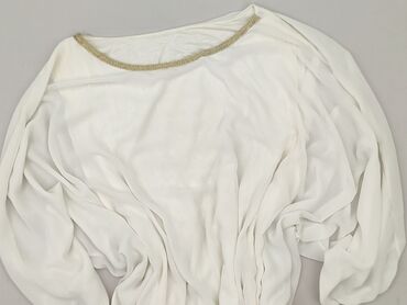 biała koszula damska z falbanami: Bluzka damska, rozmiar One size