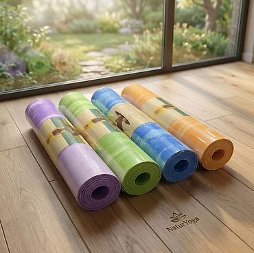 balans topu: NaturYoga yoqa matları – rahat və sabit məşq üçün - Material — 1