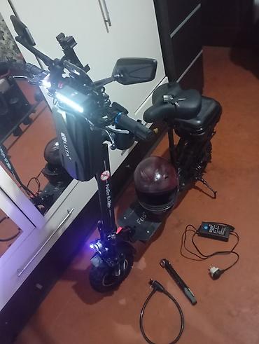 Elektrikli samokatlar: Elektrik skuter – güclü off-road təkərlər və oturacaqlı komplekt - — 6