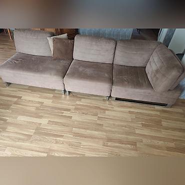 divan ortukleri: Ikisi 900 AZN yataq olur cekyat - Rəng: taupe/bej tonları - Parça — 2