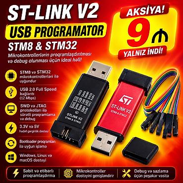 kredit noutbuk: ST-Link V2 Mini proqramlaşdırma cihazı. 🚚🚚🚚 Cihazlar Lənkəran — 1