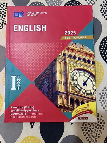 Testlər: - “Математика” – S.S. Rüstamov, 2023.(12azn) - “English 2025 Test — 2
