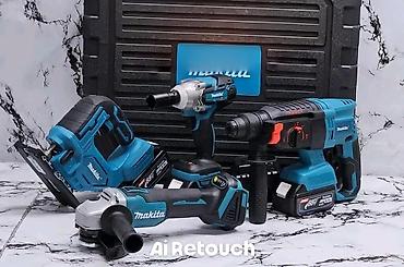 Makita akkumulyatorlu alətlər dəsti Tərkib: - Zərbə funksiyalı