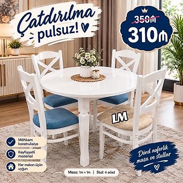Yumru masa, Qonaq otağı üçün, 4 nəfər lalafo.az -da Yumru masa, Qonaq otağı üçün, 4 nəfər