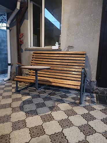 table study: Скамейка Дерево, Со спинкой — 3
