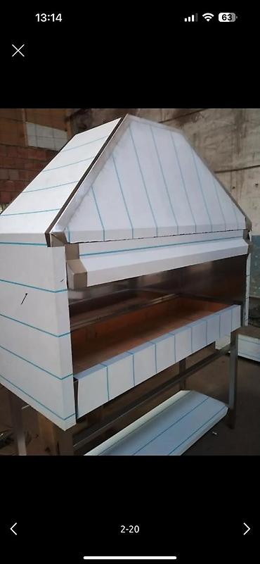 Restoran manqalları: Paslanmayan poladdan peşəkar manqal/kababxana sobası – restoran, kafe — 3