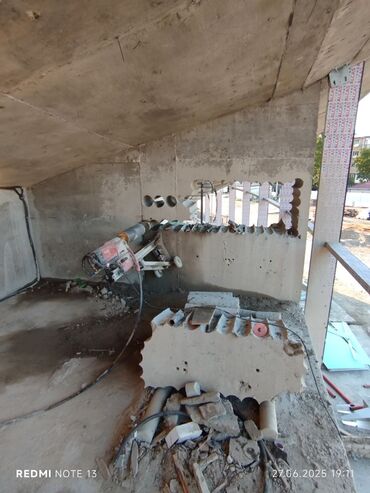 Beton işləri: Beton kesme, beton deşmə — 6