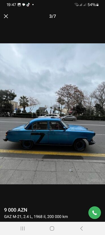 qaz 21 qiymetleri: QAZ 21 Volga: 2.4 l | 1968 il | 210000 km Sedan