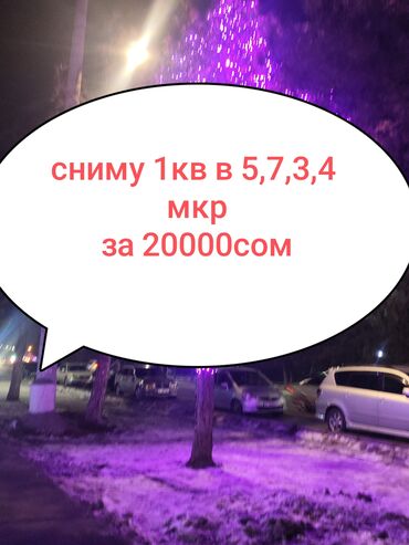 кв бишкек долгосрочно: 1 комната, 30 м², С мебелью