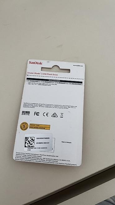 xarici hard disk satilir: SanDisk Cruzer Blade USB 2.0 Flash Drive – 16 GB - Model: Cruzer — 2