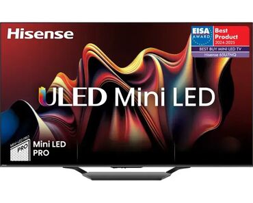 apple 6 plus cena: HISENSE 65U7NQ – 65" ULED Mini-LED 4K UHD Smart TV, 144Hz, Dolby