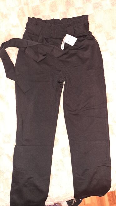 Women's Pants: Şalvar, 4XL (EU 48), rəng - Qara