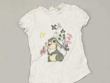 koszulki biale: Koszulka, H&M, 1.5-2 lat, 86-92 cm, stan - Bardzo dobry