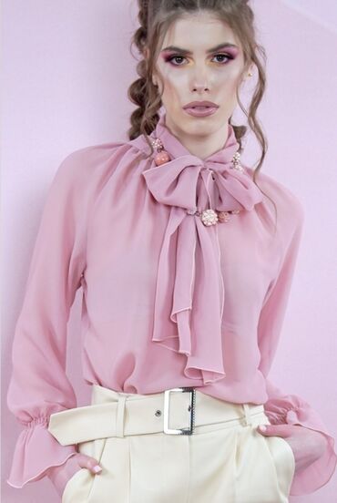 ženske bluze i košulje: L (EU 40), Jednobojni, bоја - Roze
