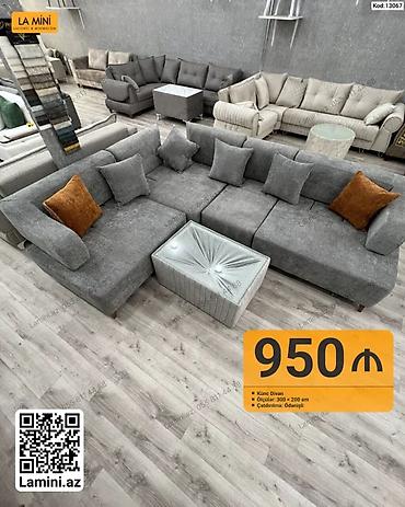 divan pufik: Künc divan – La Mini - Model: Kod 13067 - Ölçülər: 300 × 200 sm - — 1