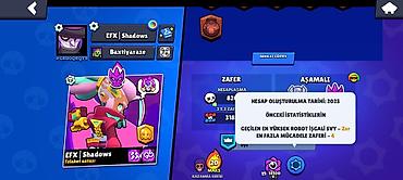 Aksesuarlar: Brawl Stars hesabı – EFX | Shadows - Kupa: 29,309 (Kupa Yolu III) - — 3