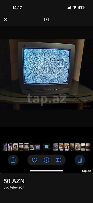 JVC televizor - Marka/model: JVC (CRT, köhnə tip “qutu” televizor) -