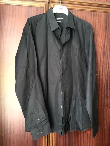черная рубашка мужская: Көйнөк түсү - Кара