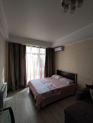 суточный дом: 1 бөлмө, Душ кабинасы, Жаздык, жууркан-төшөк каптары, Кондиционер