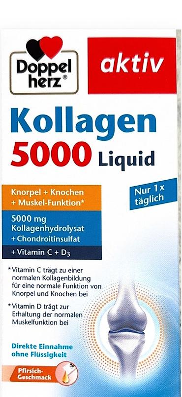 liquid brun: Almaniyadan gətirilib. Doppelherz aktiv Kollagen 5000 Liquid – 14 ədəd — 1
