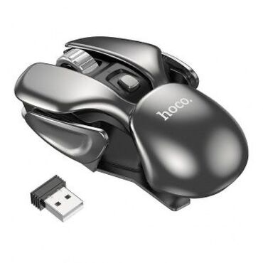 ноутбуки игровые: Мышь игровая беспроводная Hoco DI43 цвет: черный 1. Материал