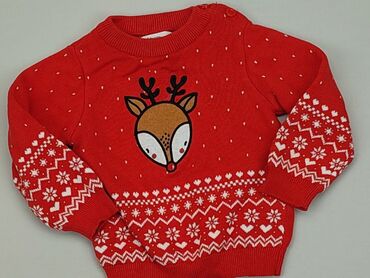 szydełkowy sweterek: Sweter, Fox&Bunny, 6-9 m, stan - Bardzo dobry
