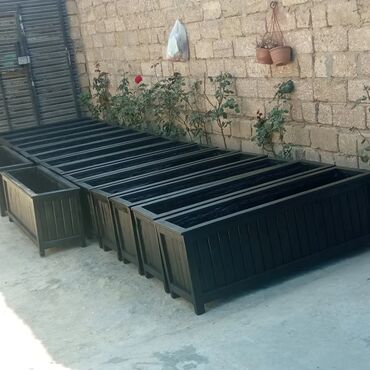 Bitkilər üçün dibçəklər: ###Taxta dibcəklər dekorativ ağaclar və güllər üçün istənilən ölçüdə — 9