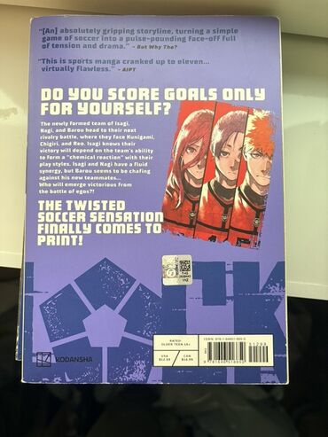 Komikslər, manqa: Məhsul: Blue Lock manga – 10-cu cild Müəllif: Muneyuki Kaneshiro — 6