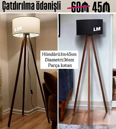 egger laminat: Yeni lampalar✨TORŞER Qiymət : 45₼ Ölçü:hün 1m45smxdiametri36sm — 1