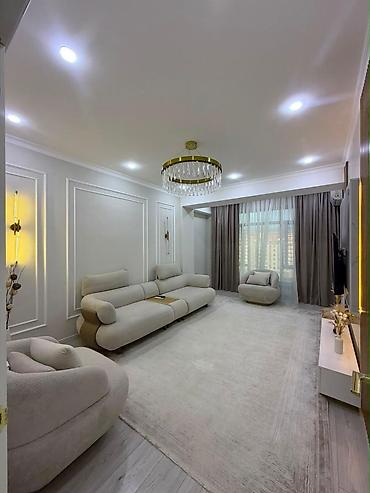 3 комнаты, 90 м², Джал-15 11 этаж, Дизайнерский ремонт