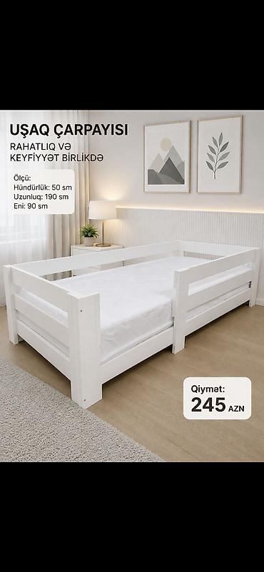 Uşaq mebeli: Uşaq çarpayısı – rahatlıq və keyfiyyət birlikdə Ölçülər: - Hündürlük — 1