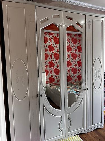 Спальные гарнитуры: Спальный гарнитур, Б/у, Шкаф, Комод, Тумба, Белоруссия, МДФ, Платная доставка, цвет - Белый — 3