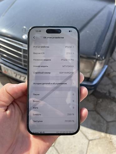 Мобильные телефоны и аксессуары: IPhone 15 Pro, Б/у, 256 ГБ, Black Titanium, 79 % — 7