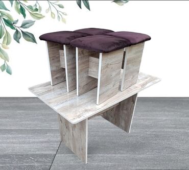 Кухонные столы и стулья: Кухонный стол и стул, Новый, Платная доставка, цвет - Бежевый — 13