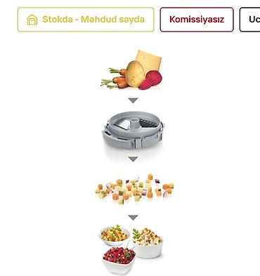 sire ceken: Ət çəkən maşın Bosch, 2200 Vt, Revers ilə, Yeni — 3