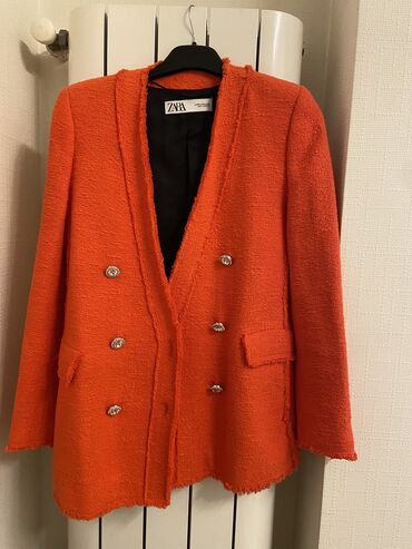 женские кофты с длинным рукавом: Пиджак, Zara, Твид, XS (EU 34)