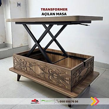 Masalar: Jurnal masası, Yeni, Transformer, Laminat, Dördbucaq masa — 8