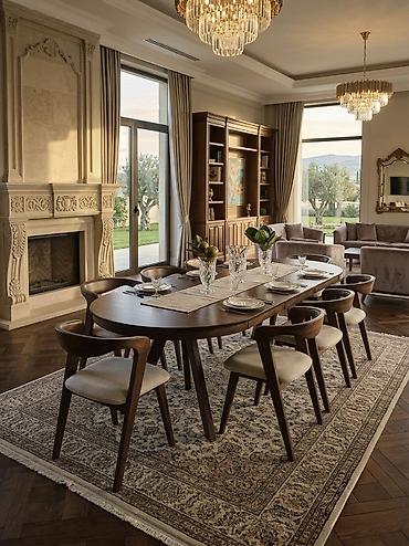 Qonaq otağı üçün, Yeni, Açılan, Oval masa, 8 stul lalafo.az -da Qonaq otağı üçün, Yeni, Açılan, Oval masa, 8 stul