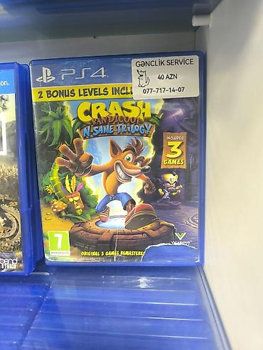 crash bandicoot: PS4 üçün Crash Bandicoot N. Sane Trilogy ikinci el - Platforma — 1