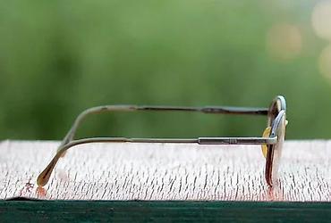 Naočare: Vintage ITALIJANSKI OVAL dioptrijski ram. PRELEP, . MANIR SREBRA — 5