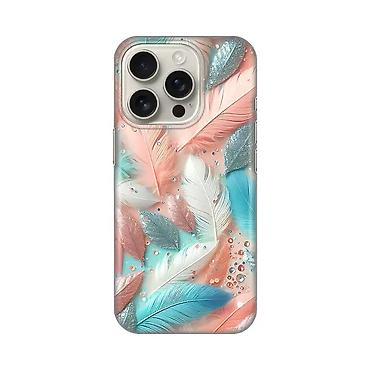 bas srbija: Silikonska maska sa printom za iPhone 16 Pro 6.3 Pastel Feathers. Uz — 1