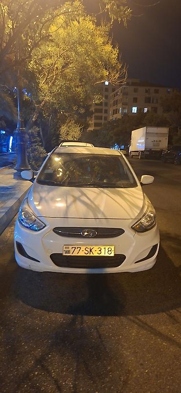 byd gunluk kirayə: Hyundai Accent, ağ rəng, sedan arendiya verilir depazitle gunu 25 azn — 1