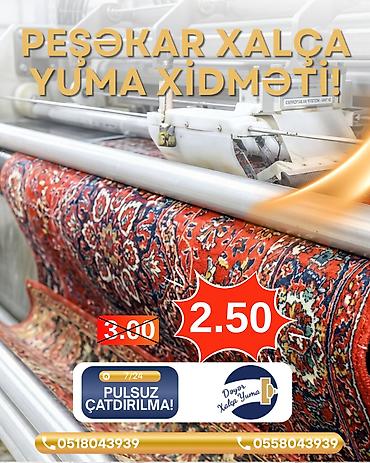 xalca sifarişi: Xalçaların yuyulması | Palaz, Xalçalar Ünvandan götürmə, Pulsuz çatdırılma — 1