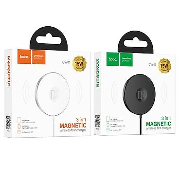 note 15: Kateqoriya: Adapterlər Hoco CW41 Delight 15W Magnetic Simsiz Şarj — 1