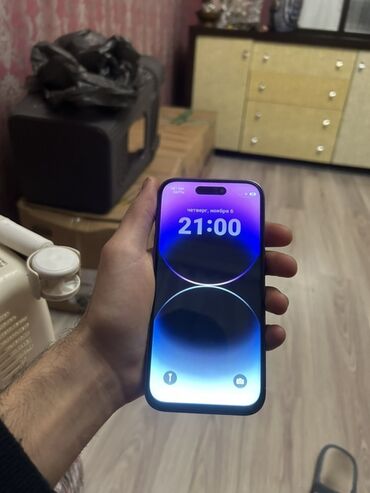 Mətbəx texnikası: IPhone 14 Pro, 256 GB, Deep Purple, Face ID