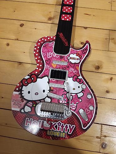 xalli itler: Hello Kitty temalı uşaq elektro gitara oyuncağı - Rəng — 2
