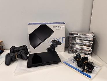 ps2 gta: Playstation 2 Slim İdeal vəziyyətdə, 2 pult, memory kart, qutuda. Çox — 1