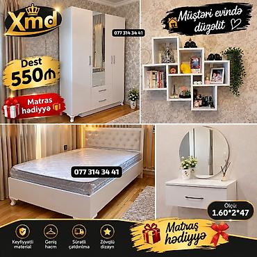 Xmd yataq otağı dəsti Tərkibi: - 3 qapılı şkaf: orta hissədə böyük lalafo.az -da Xmd yataq otağı dəsti Tərkibi: - 3 qapılı şkaf: orta hissədə böyük